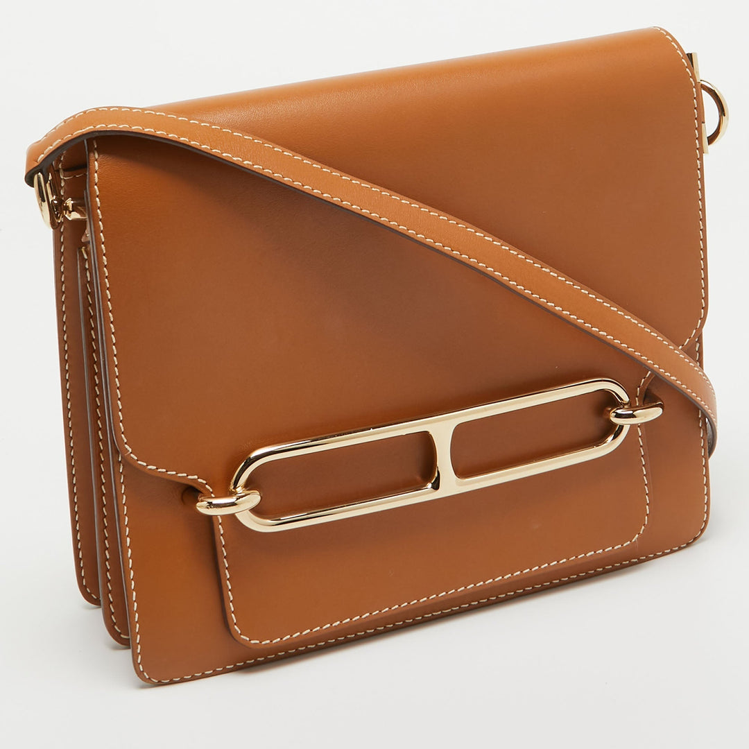 Premium Handmade Hermes Natural Sable Veau Butler Leather Roulis 23 Bag
