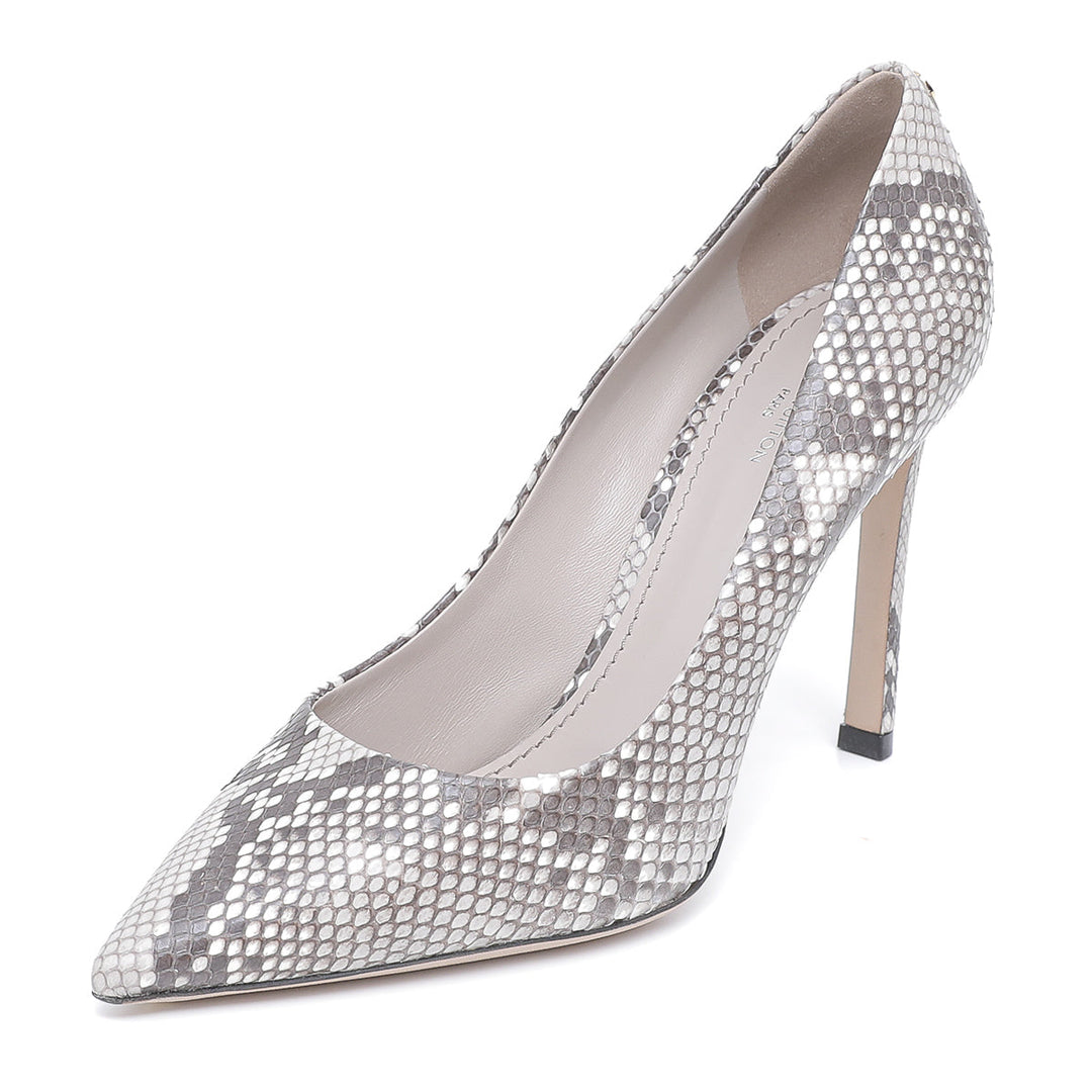 Louis Vuitton Bicolor Eyeline Python Pointed Pumps 38