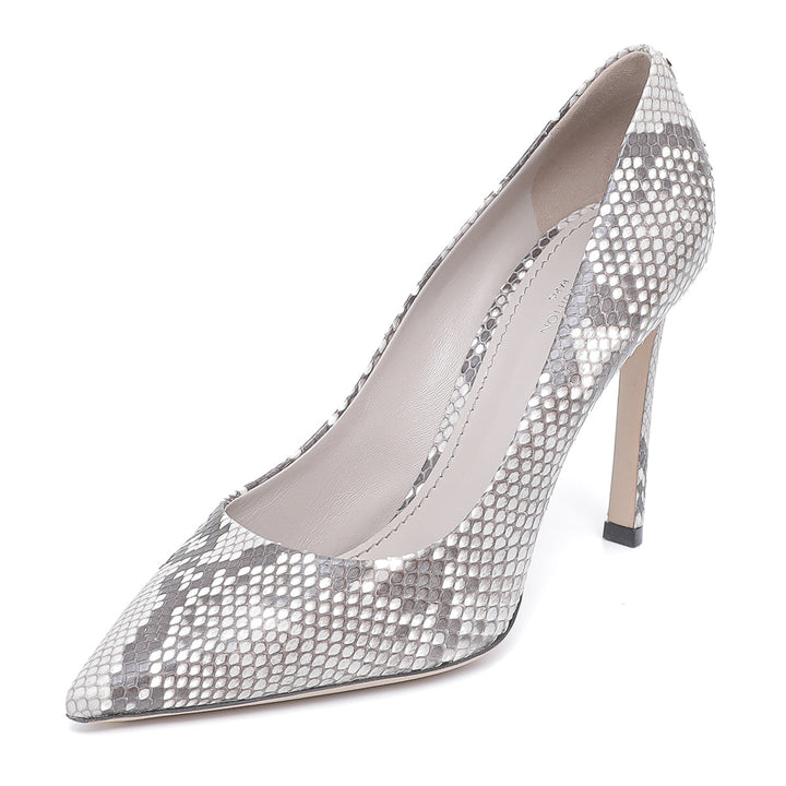 Louis Vuitton Bicolor Eyeline Python Pointed Pumps 38