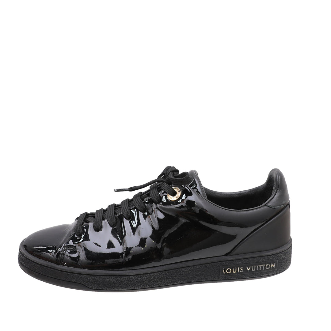 Louis Vuitton Black Vernis Front Sneakers 35