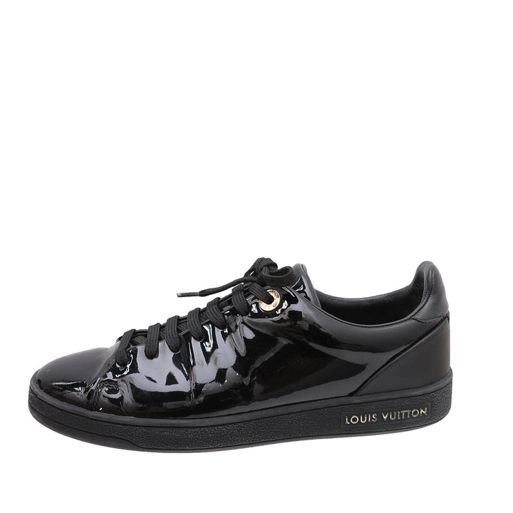 Louis Vuitton Black Vernis Front Sneakers 35