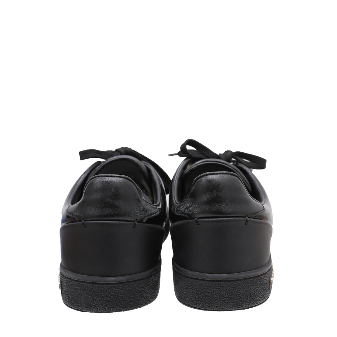 Louis Vuitton Black Vernis Front Sneakers 35