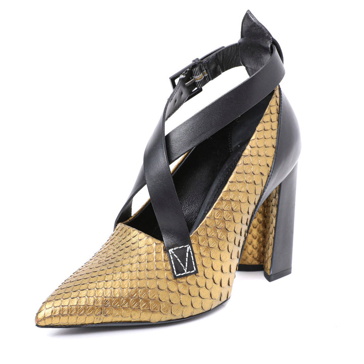 Louis Vuitton Bicolor Gamble Diva Python Pump 38