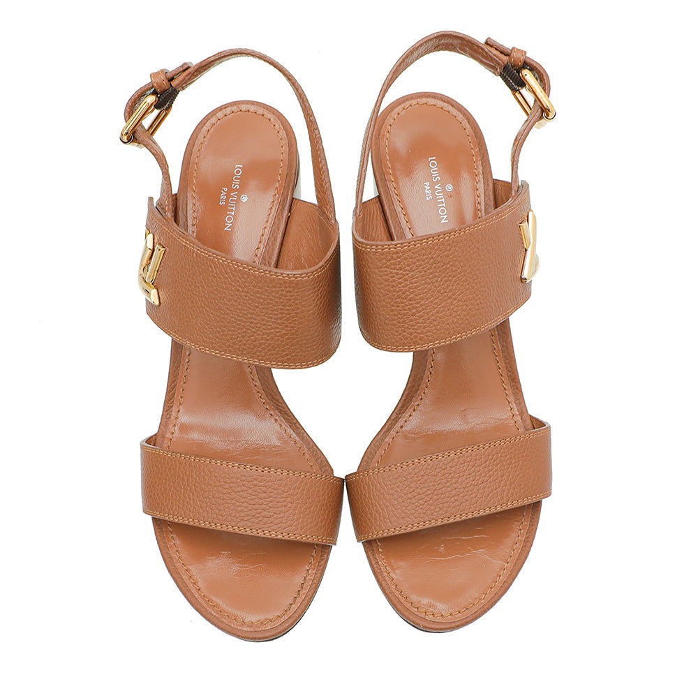 Louis Vuitton Brown Horizon Sandals 40