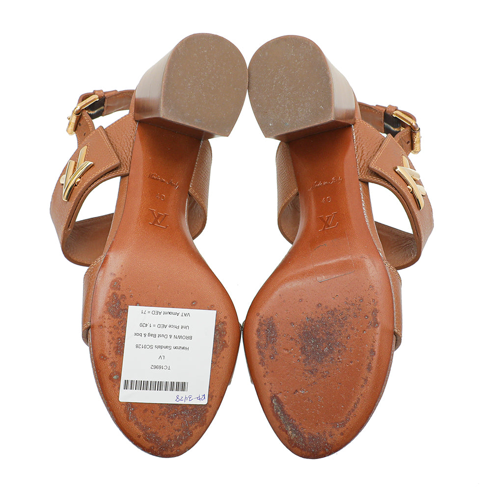 Louis Vuitton Brown Horizon Sandals 40