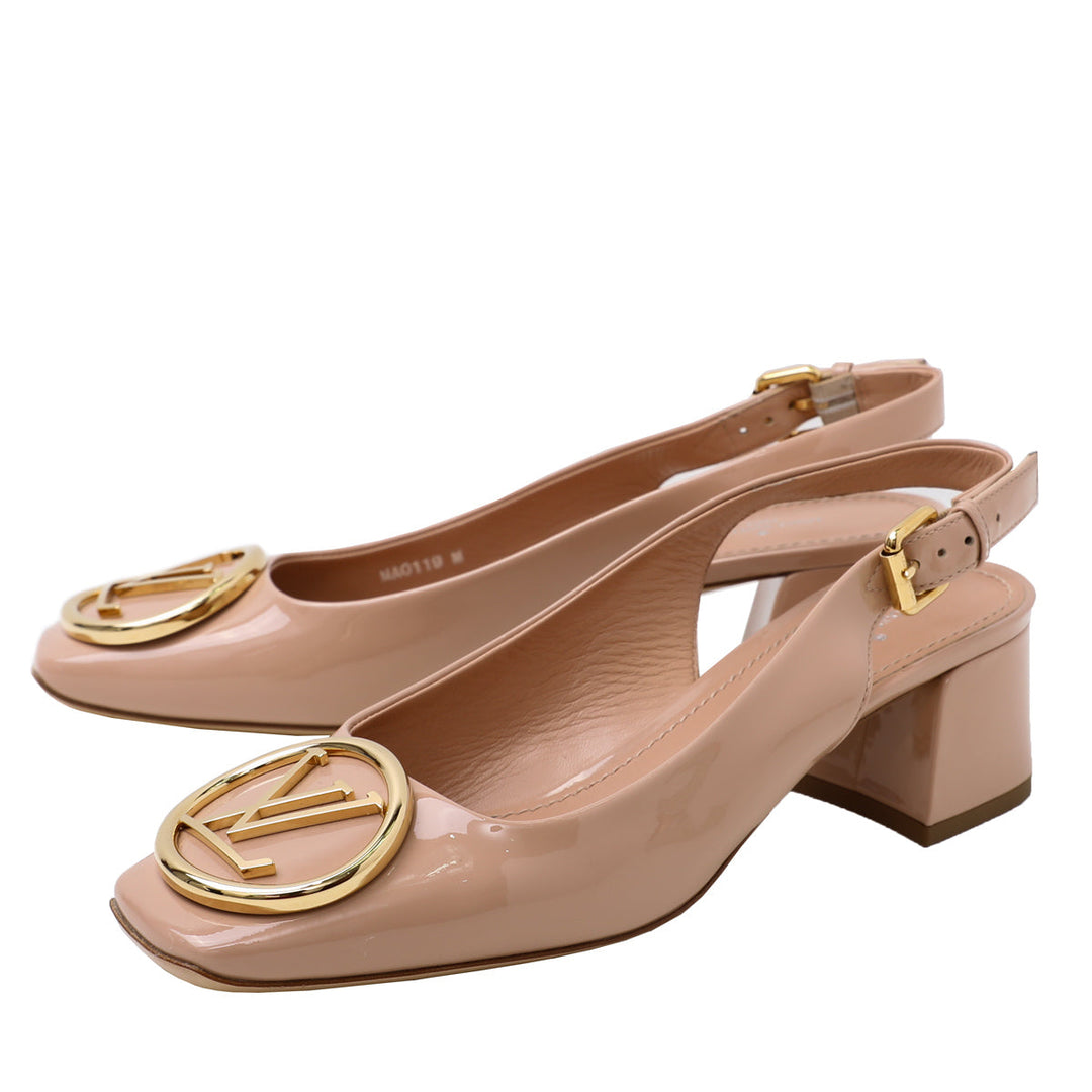Louis Vuitton Blush Madeleine Slingback Pump 39