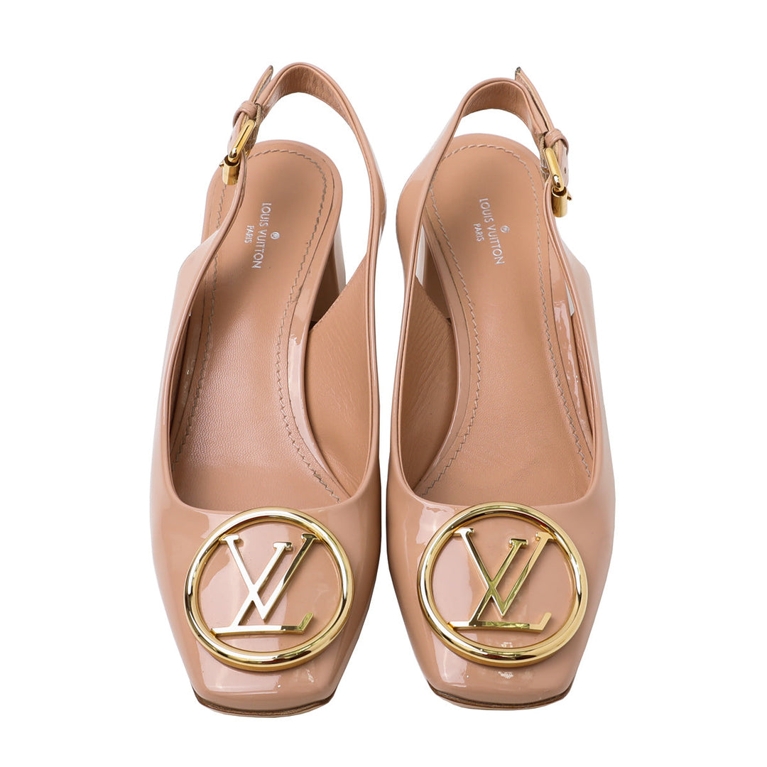 Louis Vuitton Blush Madeleine Slingback Pump 39