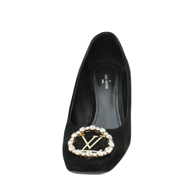 Louis Vuitton Black Suede Madeleine Pump 36.5