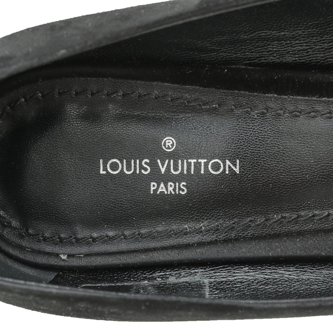 Louis Vuitton Black Suede Madeleine Pump 36.5