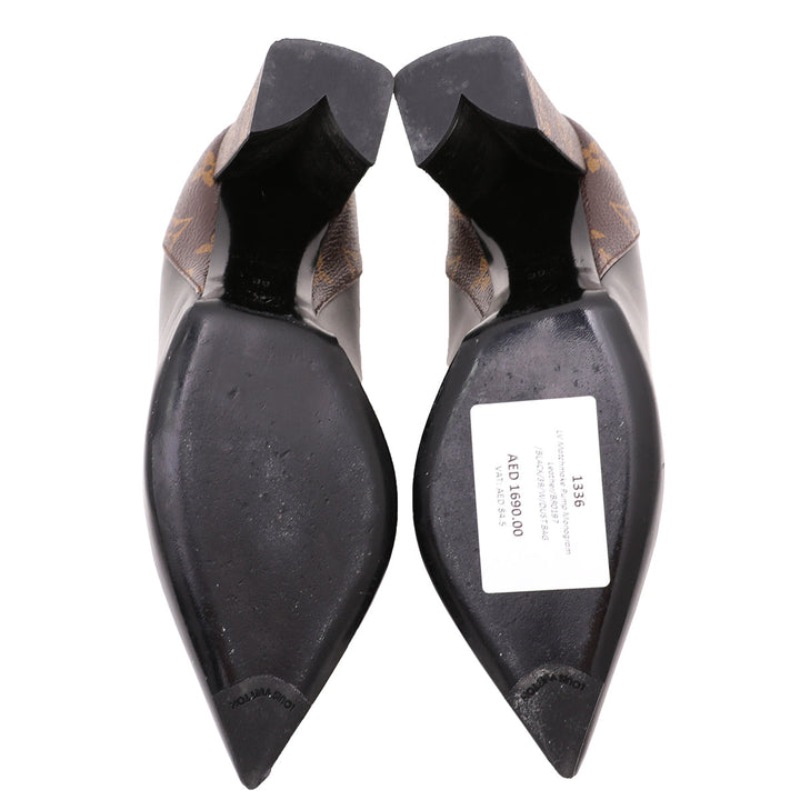 Louis Vuitton Black Monogram Matchmake Pump 39