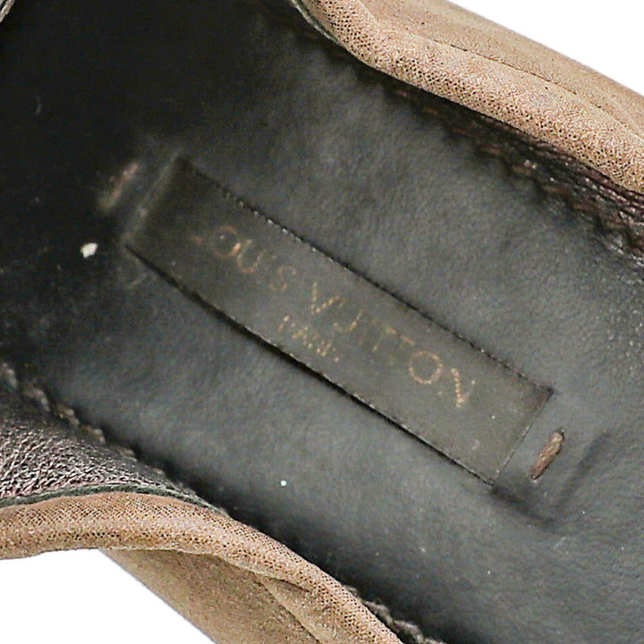 Louis Vuitton Brown Monogram Iridescent Lucky Ballerina 36.5