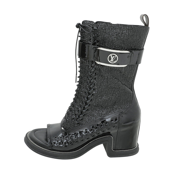 Louis Vuitton Black Moonlight Half Boots 38
