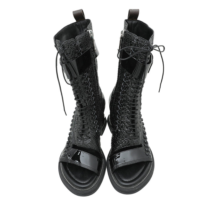 Louis Vuitton Black Moonlight Half Boots 38