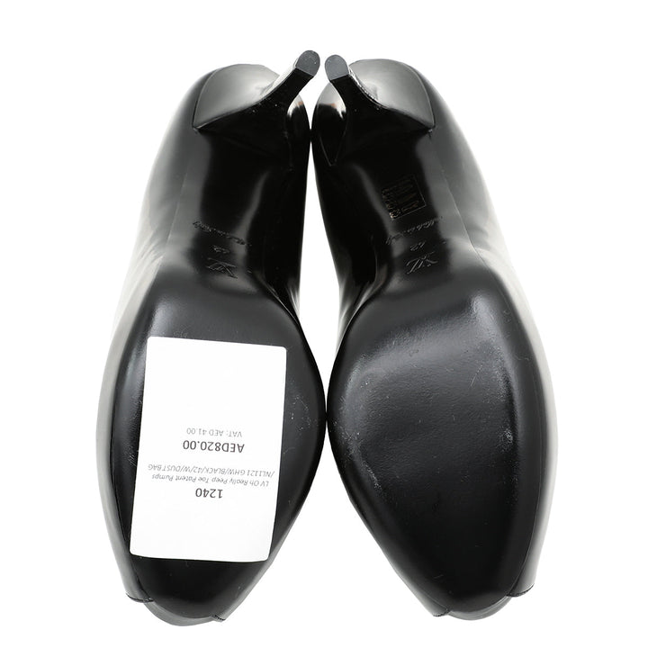 Louis Vuitton Black Oh Really Peep Toe Pumps 42