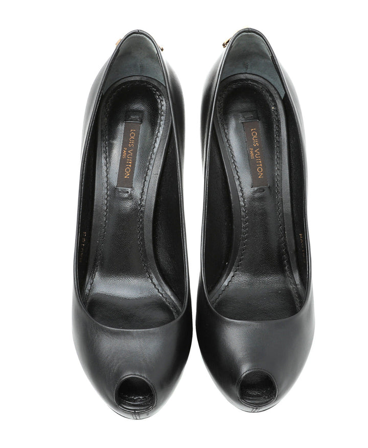 Louis Vuitton Black Oh Rreally Pump 36