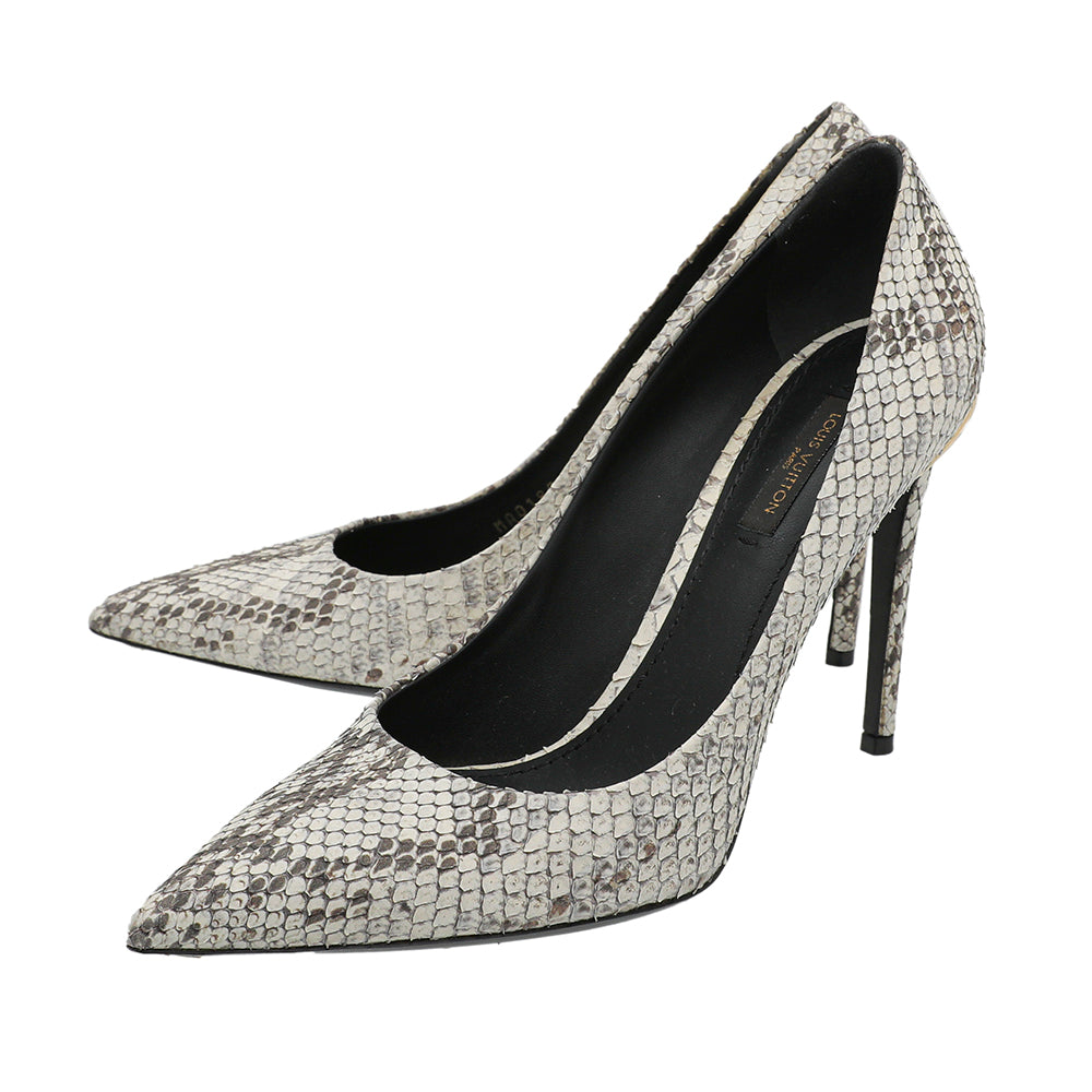 Louis Vuitton Bicolor Python Eyeline Pump 39.5