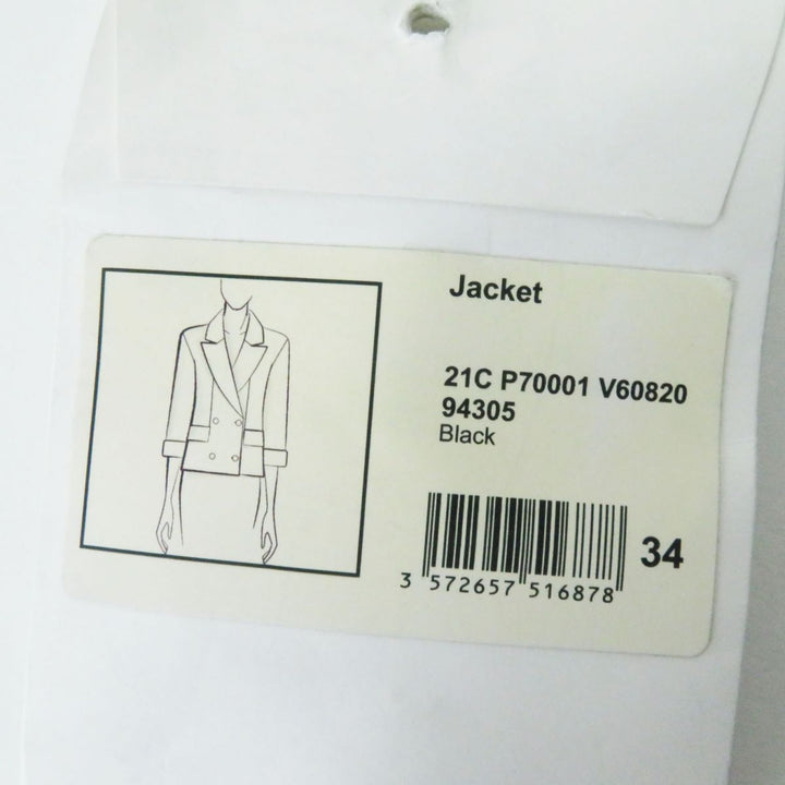 Chanel Women's Double Jacket Black 34