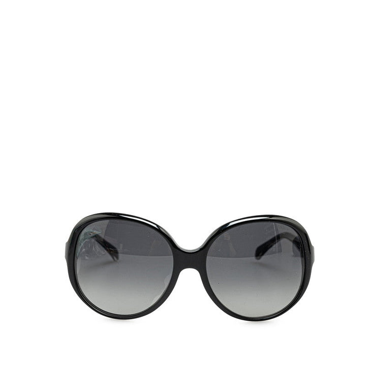 Top Quality Chanel Coco Mark Sunglasses Black Plastic