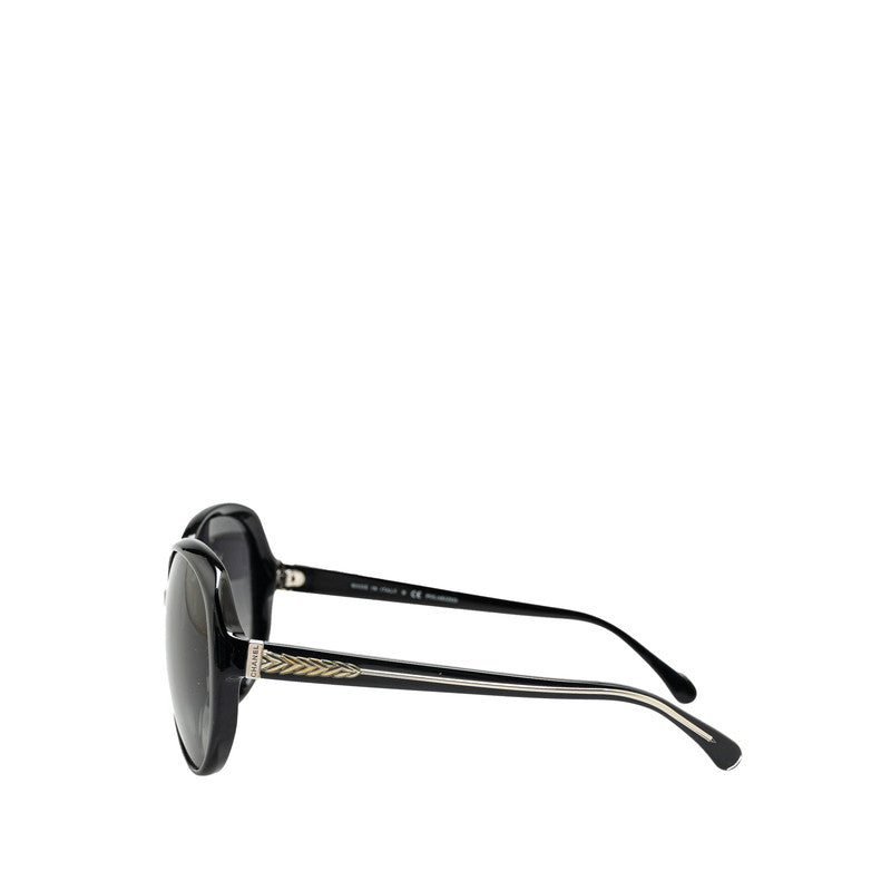 Top Quality Chanel Coco Mark Sunglasses Black Plastic