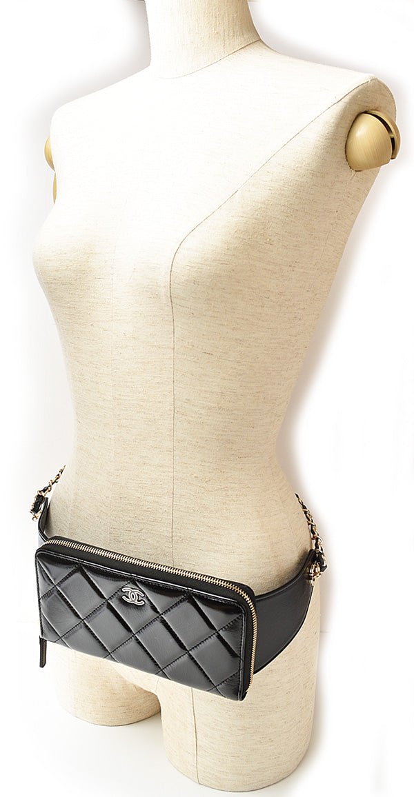 Top Quality Chanel Lambskin Chain Wallet Body Bag