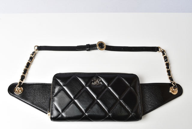 Top Quality Chanel Lambskin Chain Wallet Body Bag