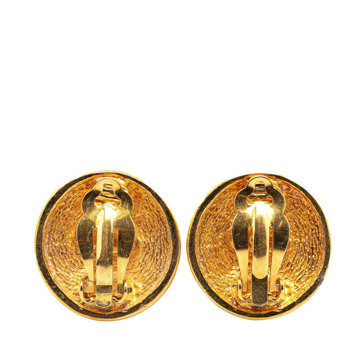 Top Quality Chanel Coco Mark Gold Earrings