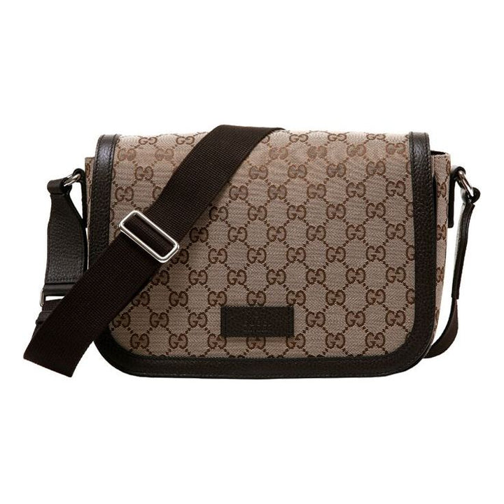 GUCCI Canvas Prints Single Shoulder Bag Brown 449172-KY9KN-9886