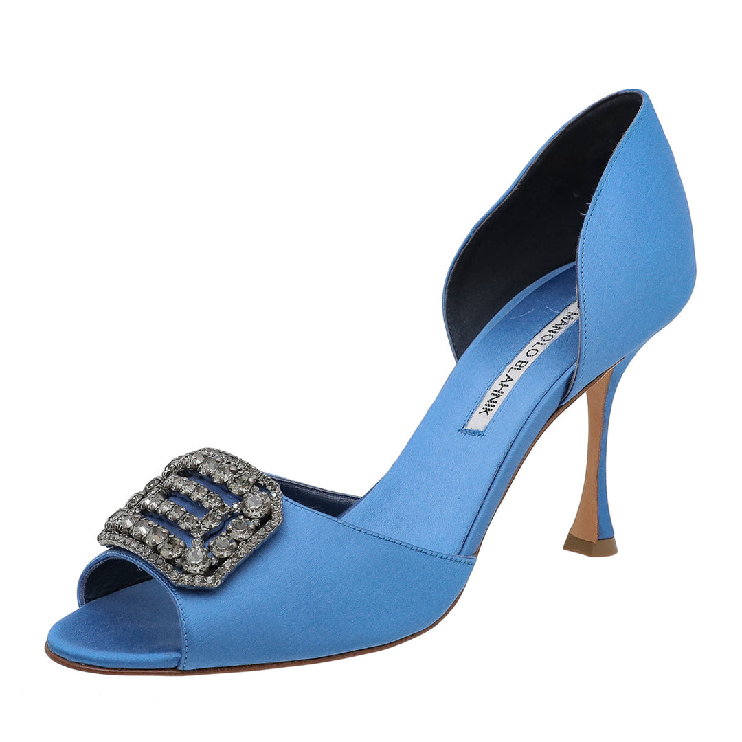 Manolo Blahnik Blue Alicia Pumps 39
