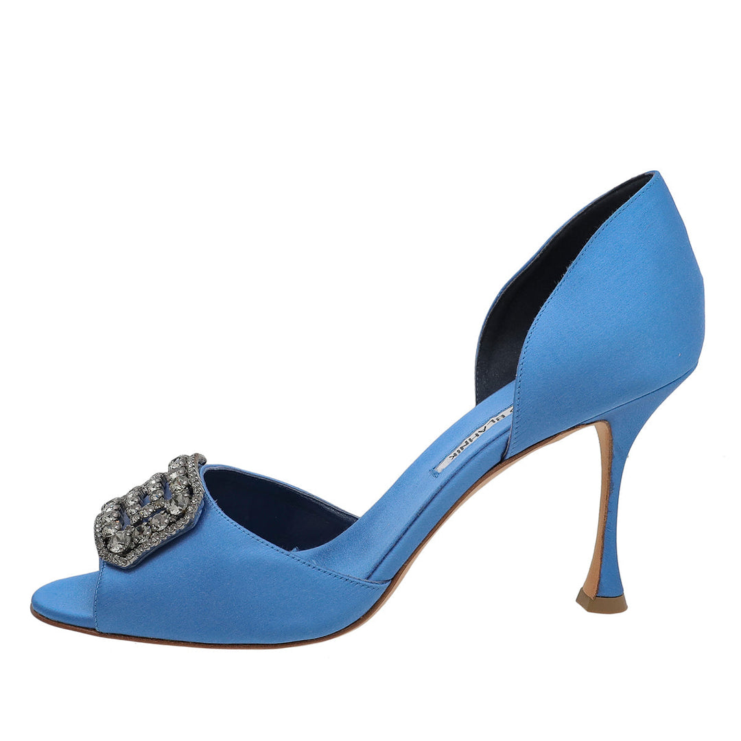 Manolo Blahnik Blue Alicia Pumps 39