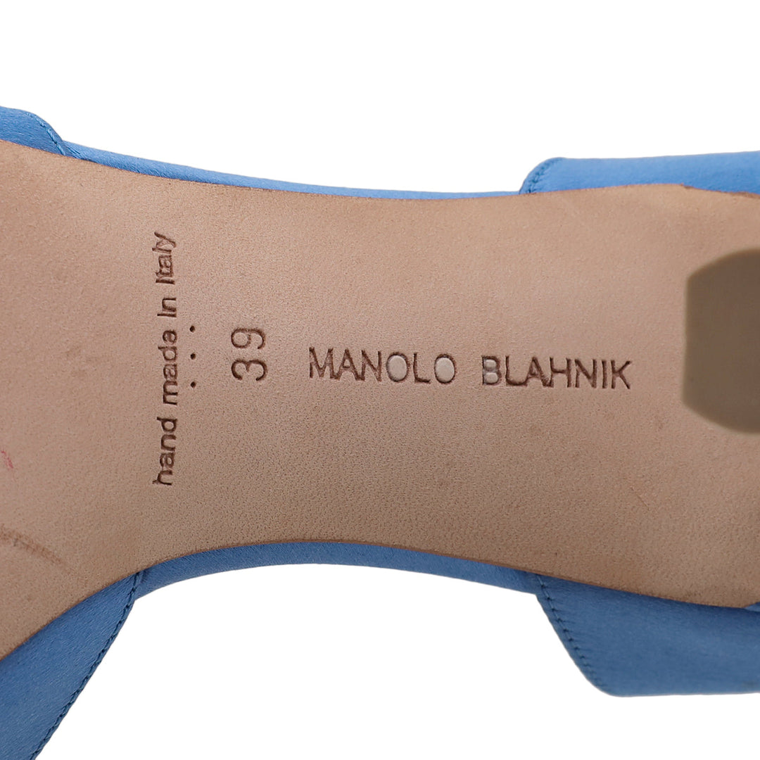 Manolo Blahnik Blue Alicia Pumps 39