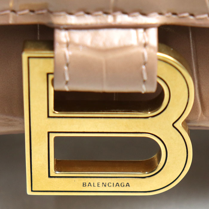 Top Quality Balenciaga Hourglass Small Embossed 2Way Shoulder Bag