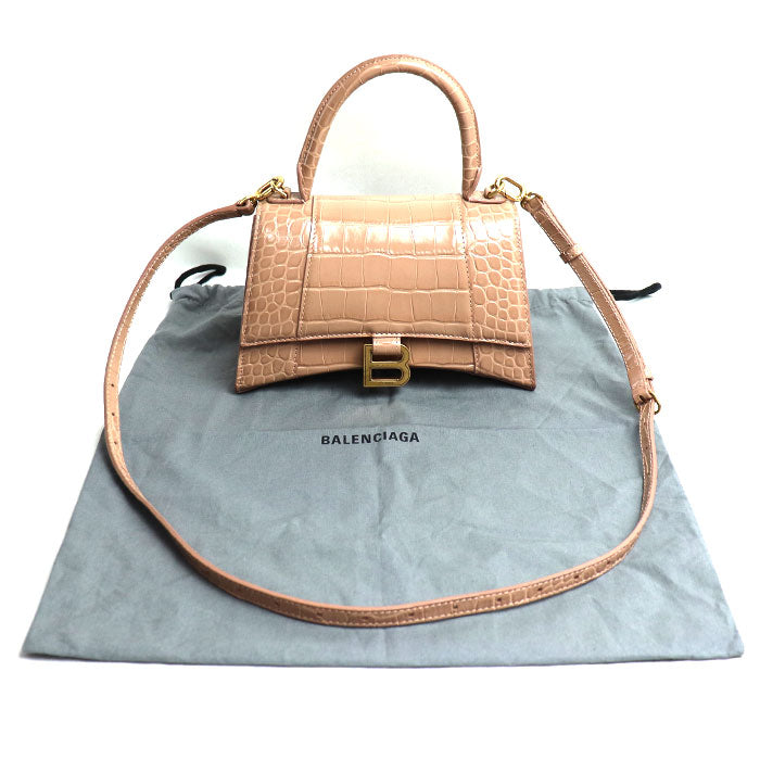 Top Quality Balenciaga Hourglass Small Embossed 2Way Shoulder Bag