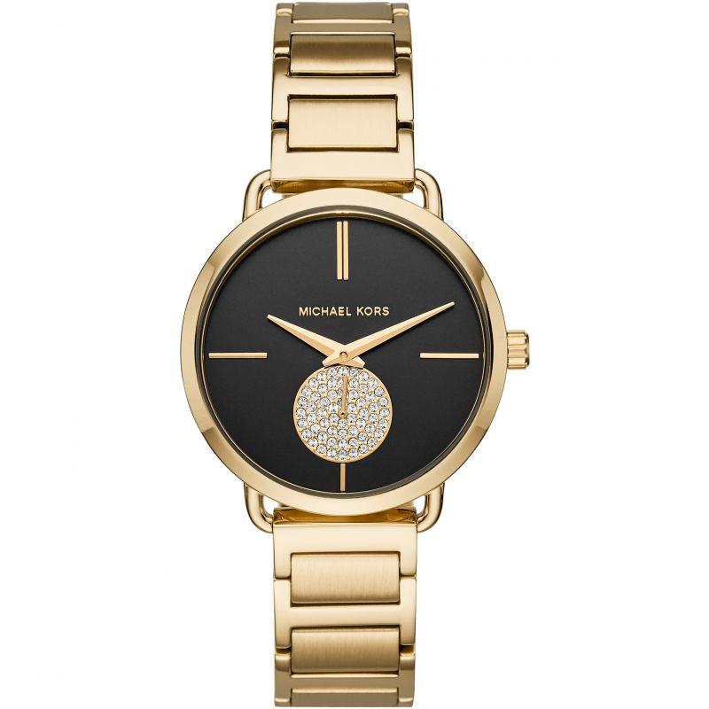 Michael Kors Ladies Portia Yellow Gold Watch MK3788