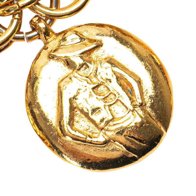 Top Quality Chanel Vintage Mademoiselle Logo Chain Bracelet Gold Plated