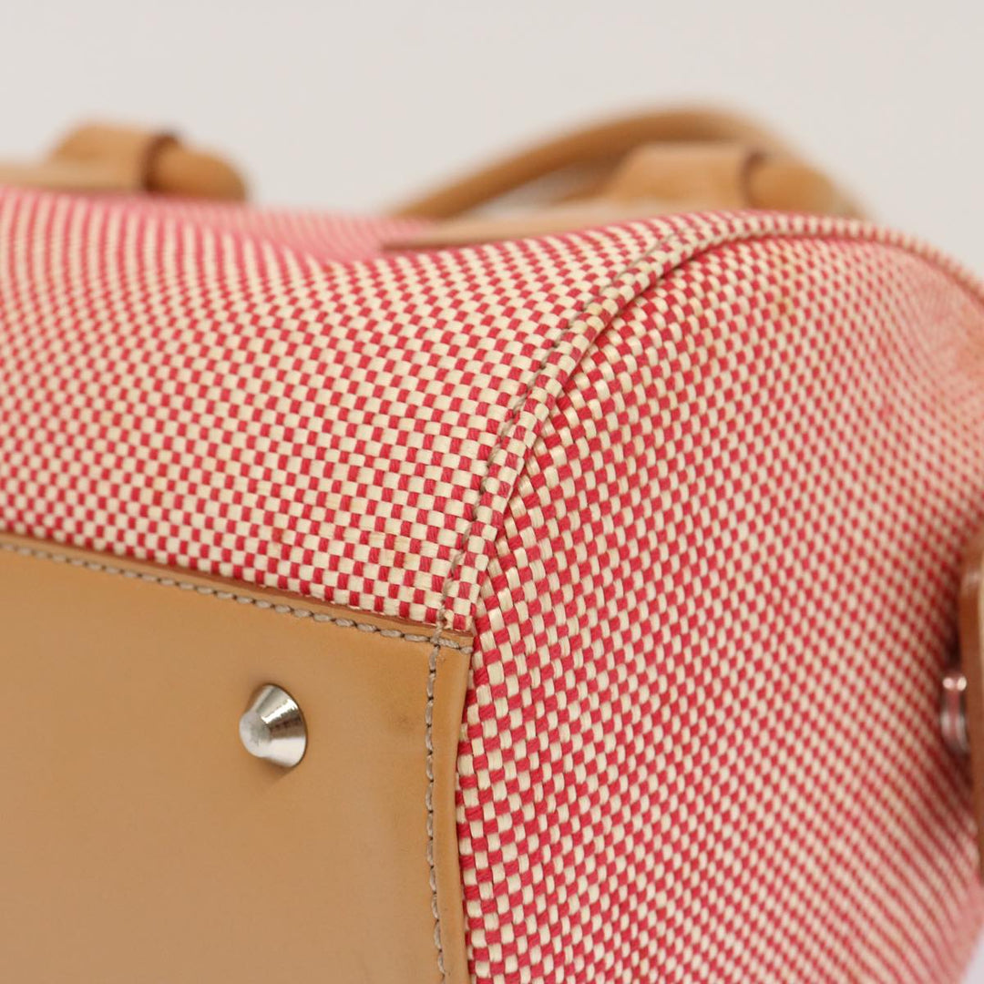 Burberry Tote Bag Canvas Red Auth mr023