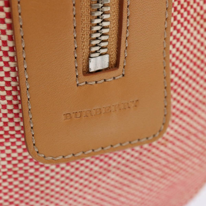 Burberry Tote Bag Canvas Red Auth mr023