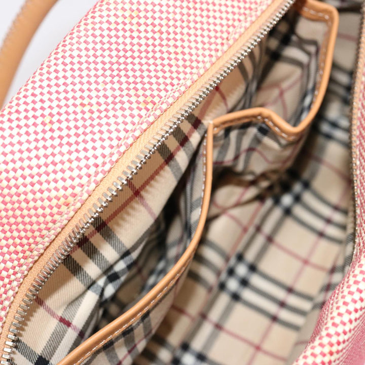 Burberry Tote Bag Canvas Red Auth mr023