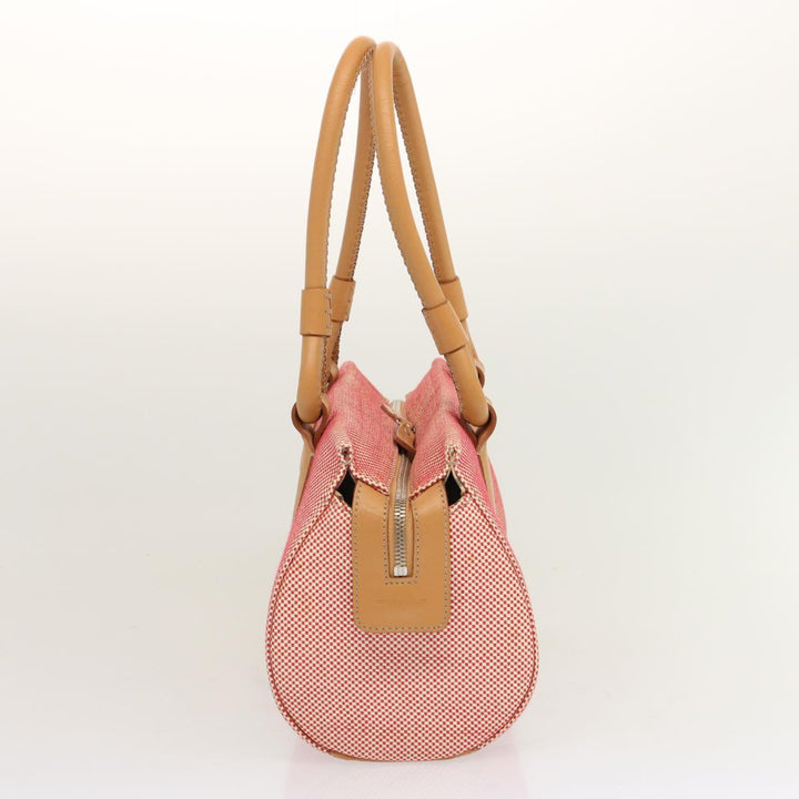 Burberry Tote Bag Canvas Red Auth mr023