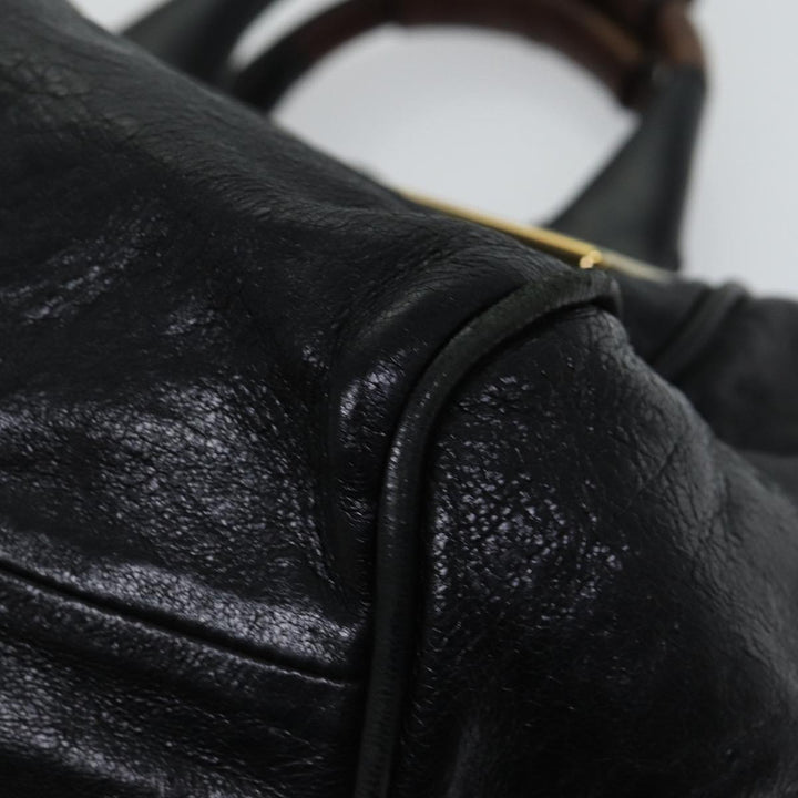 Chloe Etel Hand Bag Leather 2way Black mr035