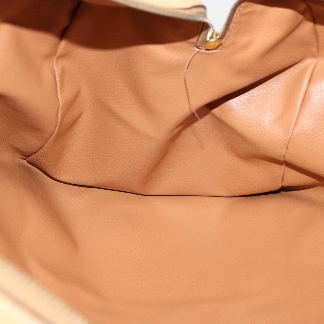 Celine Macadam Canvas Boston Bag PVC Brown  mr049