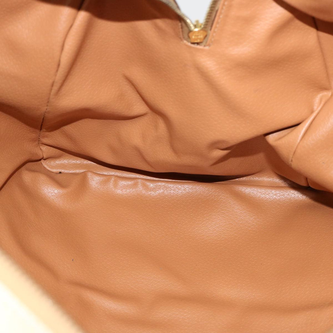 Celine Macadam Canvas Boston Bag PVC Brown  mr049