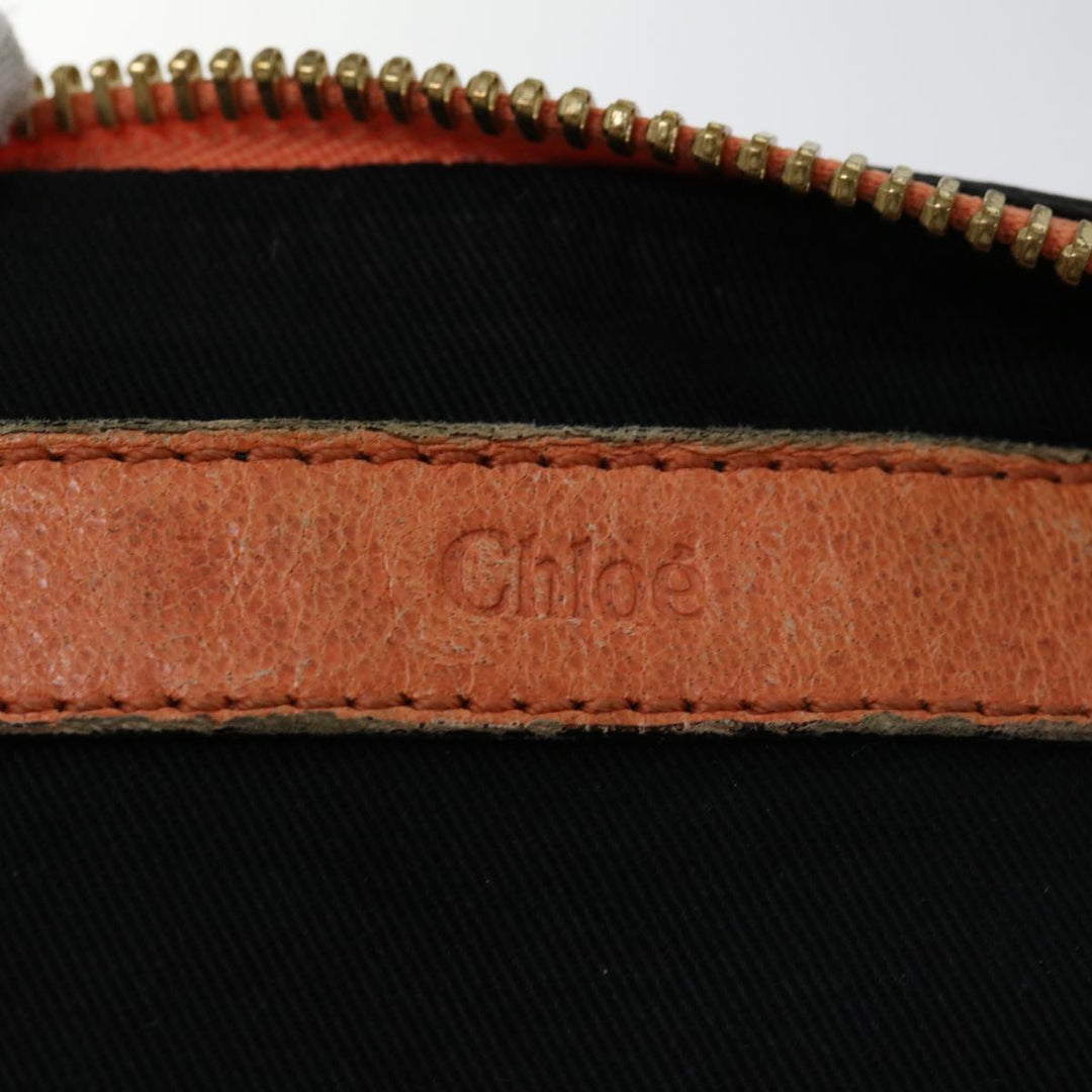 Chloe Etel Hand Bag Leather 2way Orange mr056