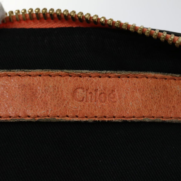 Chloe Etel Hand Bag Leather 2way Orange mr056