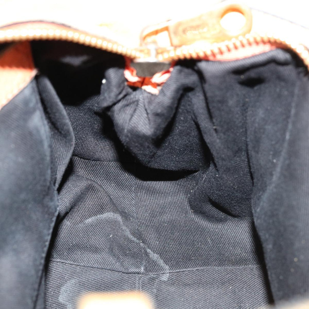 Chloe Etel Hand Bag Leather 2way Orange mr056