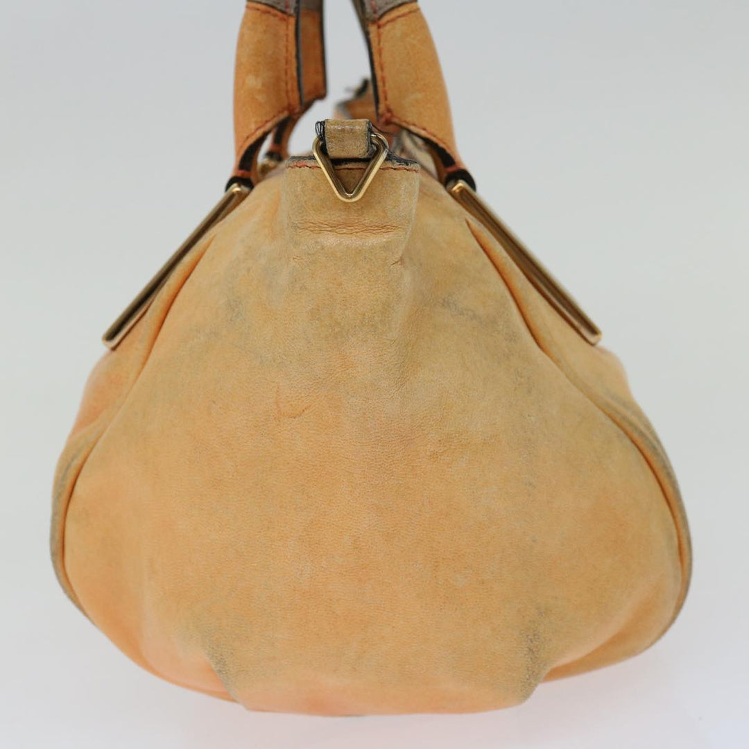 Chloe Etel Hand Bag Leather 2way Orange mr056