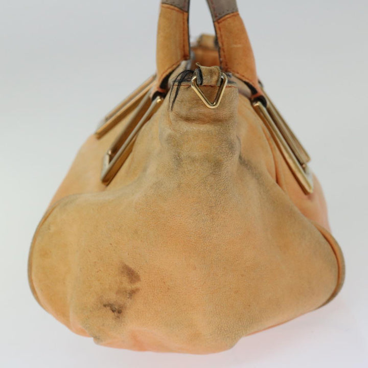 Chloe Etel Hand Bag Leather 2way Orange mr056