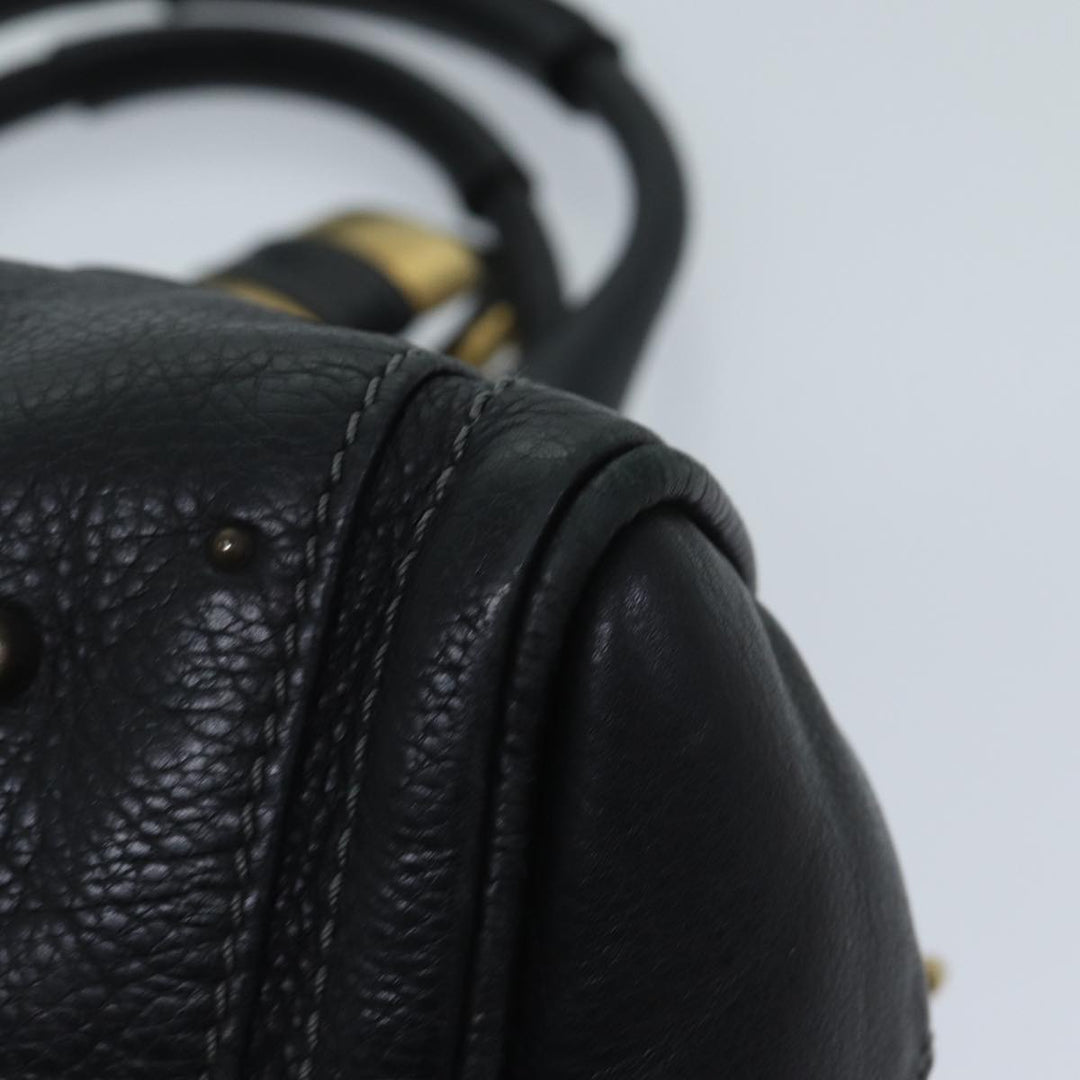 Chloe Paddington Shoulder Bag Leather Black mr058