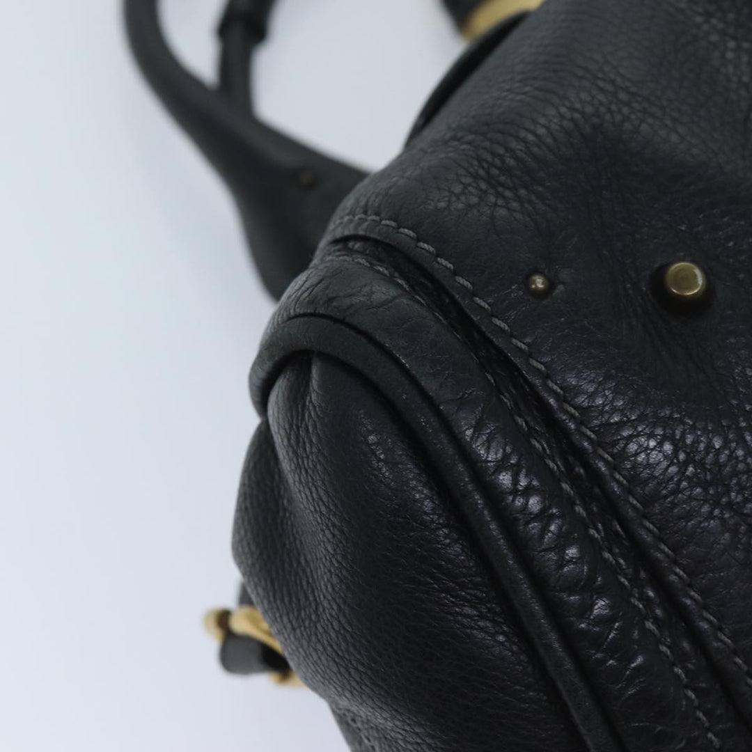 Chloe Paddington Shoulder Bag Leather Black mr058
