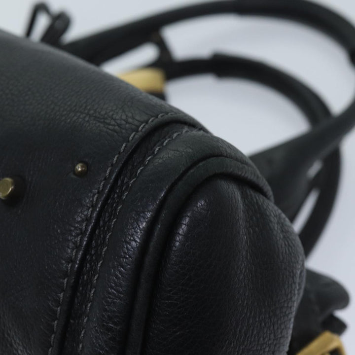 Chloe Paddington Shoulder Bag Leather Black mr058