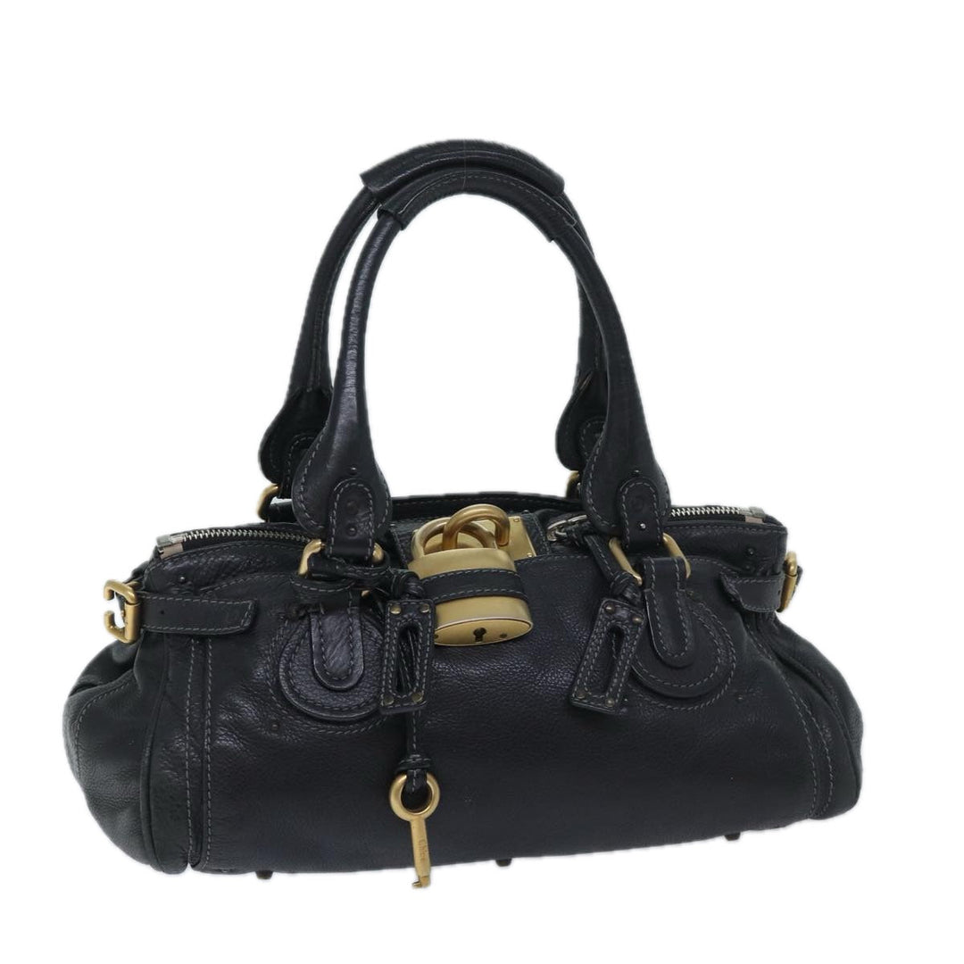 Chloe Paddington Shoulder Bag Leather Black mr058